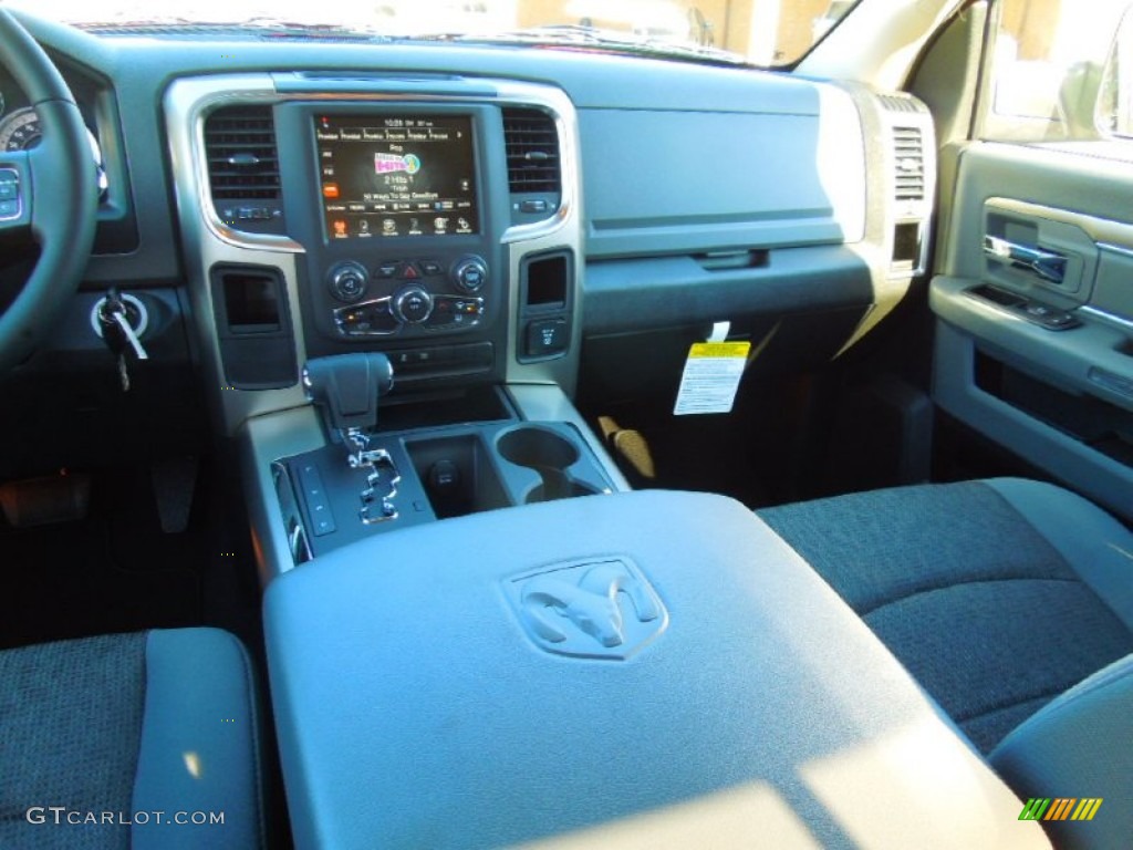 2013 Ram 1500 Big Horn Quad Cab Black/Diesel Gray Dashboard Photo #72717096