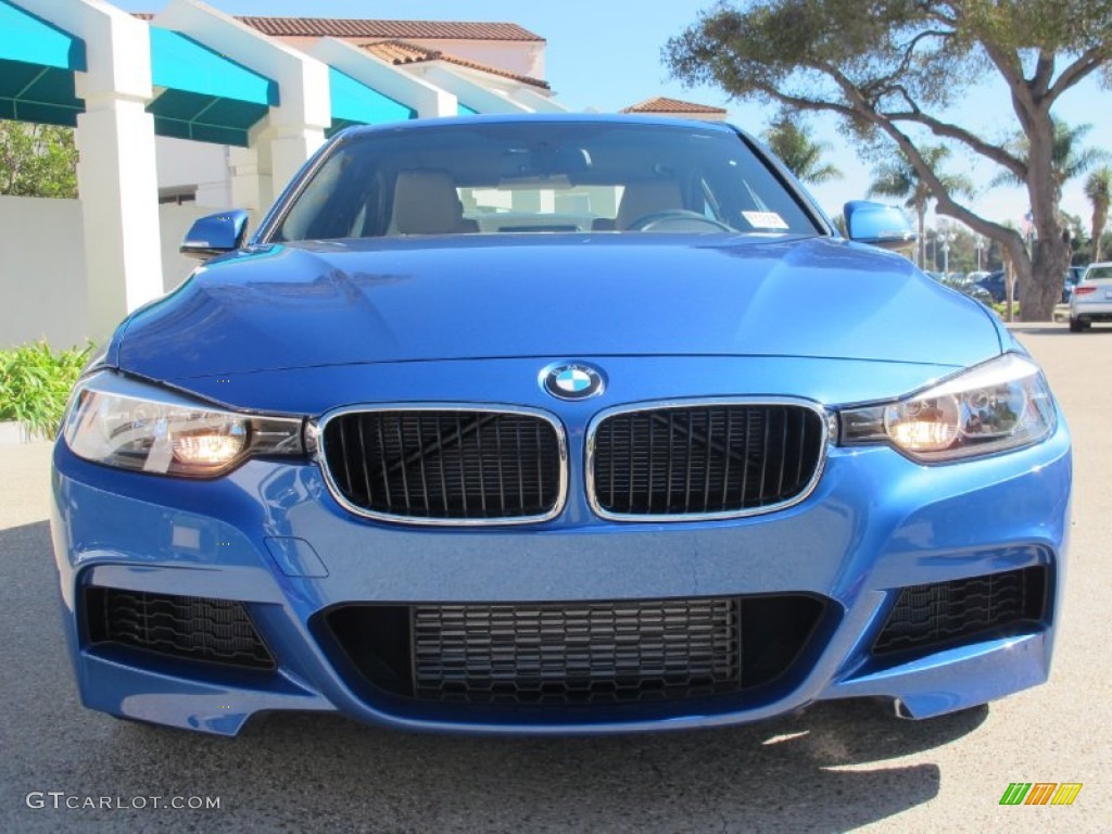 2013 3 Series 328i Sedan - Estoril Blue / Venetian Beige photo #4