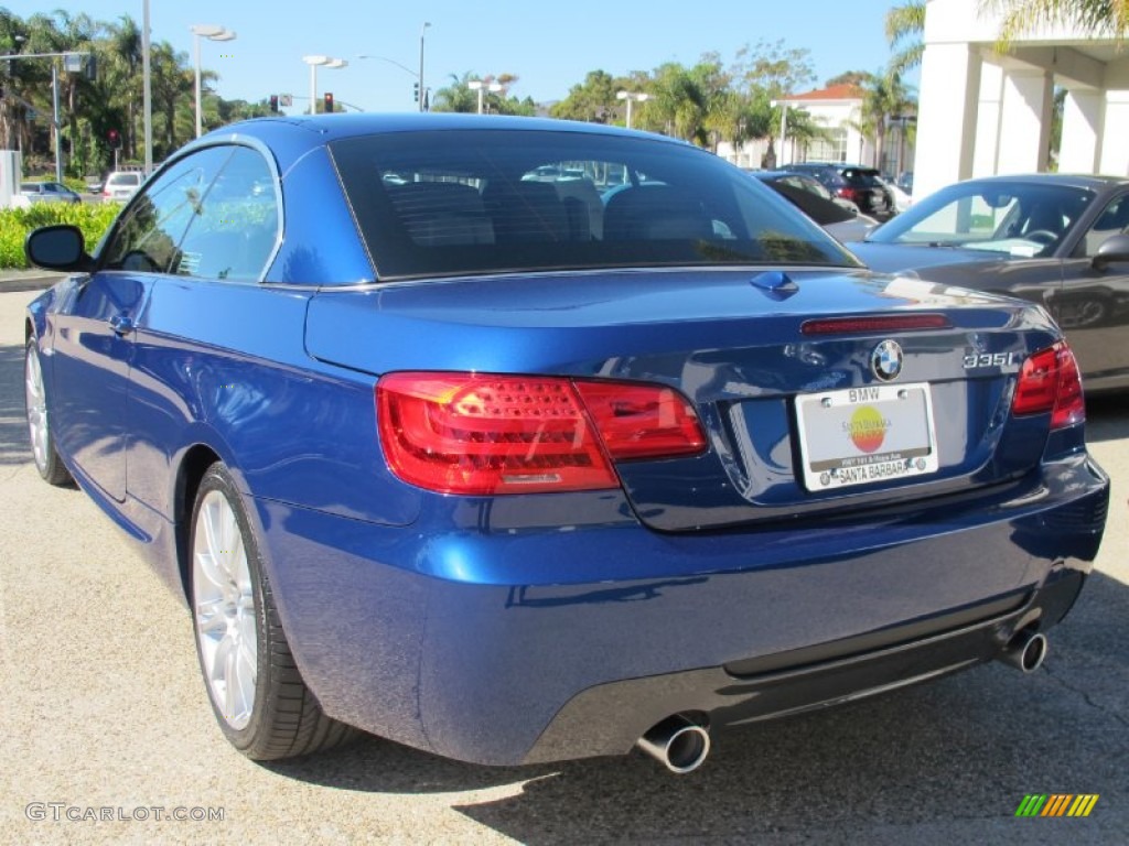 2013 3 Series 335i Convertible - Le Mans Blue Metallic / Black photo #3