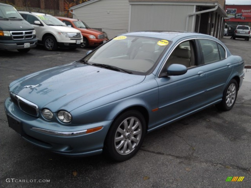 2003 X-Type 2.5 - Adriatic Blue Metallic / Sand photo #1