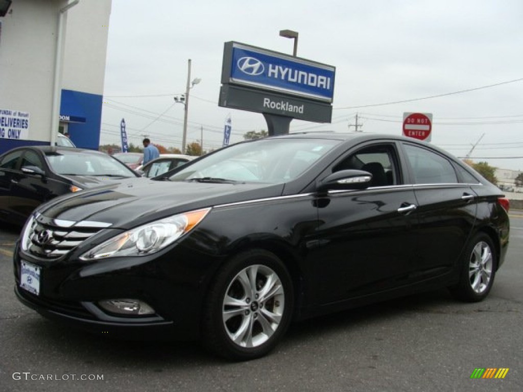 2011 Sonata Limited - Midnight Black / Black photo #1