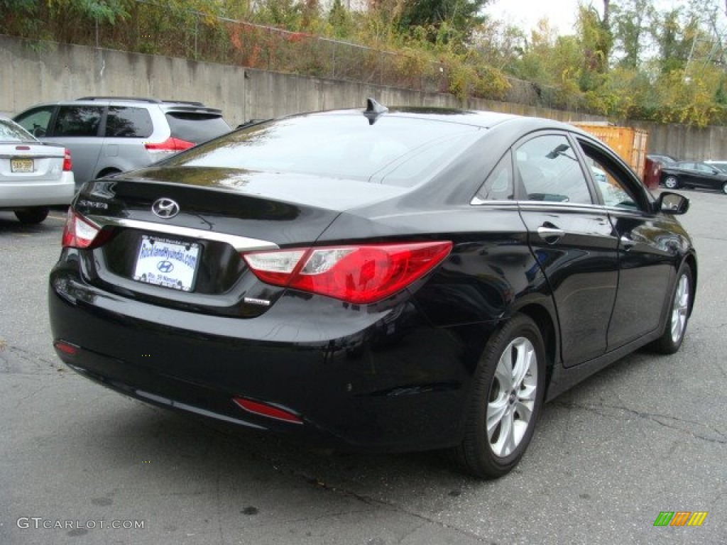 2011 Sonata Limited - Midnight Black / Black photo #4