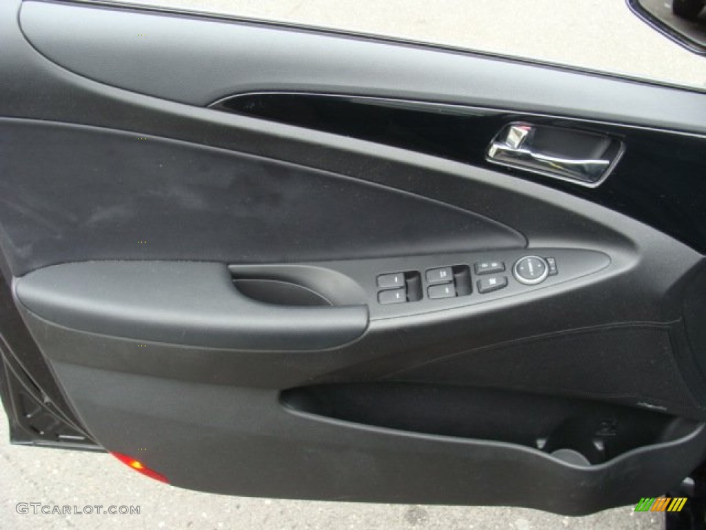2011 Sonata Limited - Midnight Black / Black photo #7