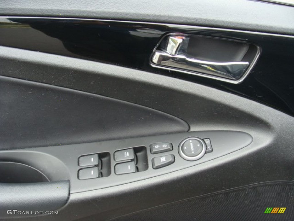 2011 Sonata Limited - Midnight Black / Black photo #8