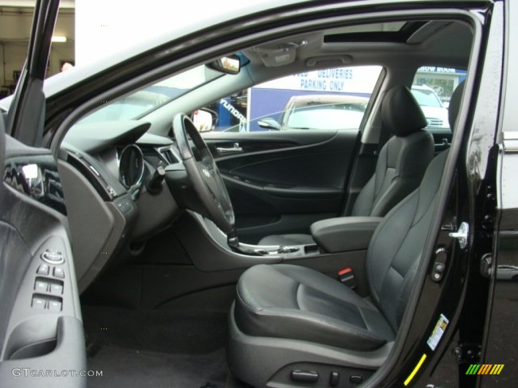 2011 Sonata Limited - Midnight Black / Black photo #10