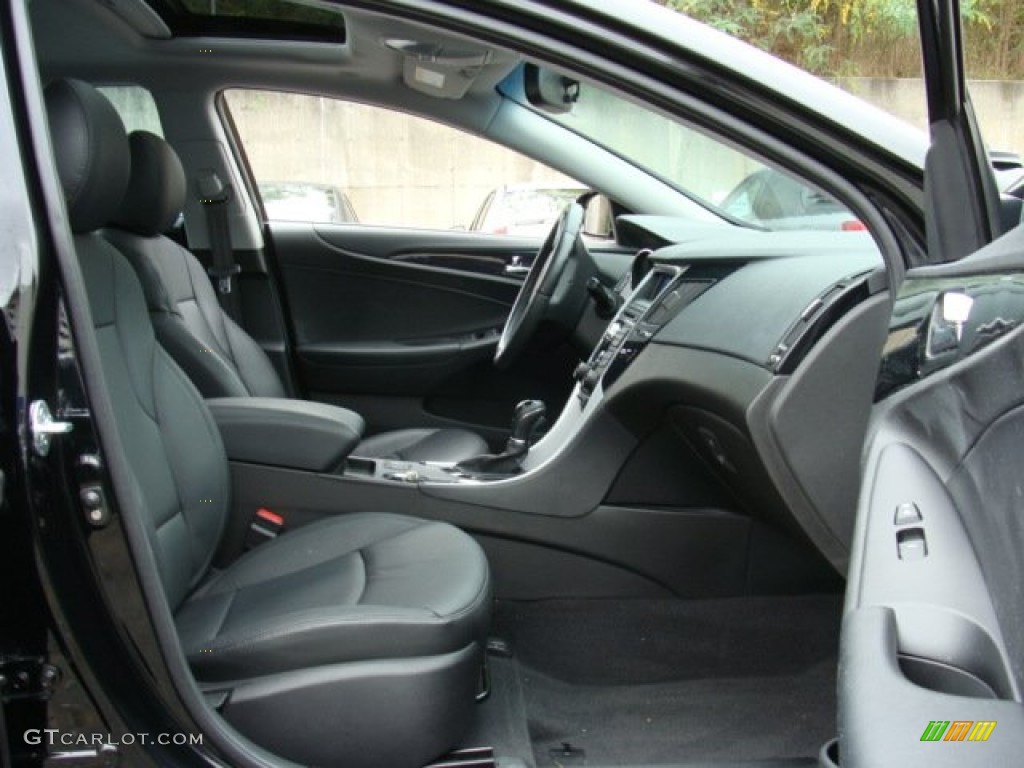 2011 Sonata Limited - Midnight Black / Black photo #27