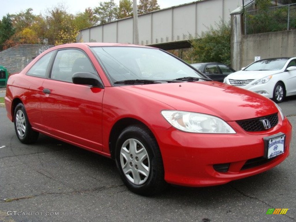 Rallye Red 2005 Honda Civic Value Package Coupe Exterior Photo #72718580