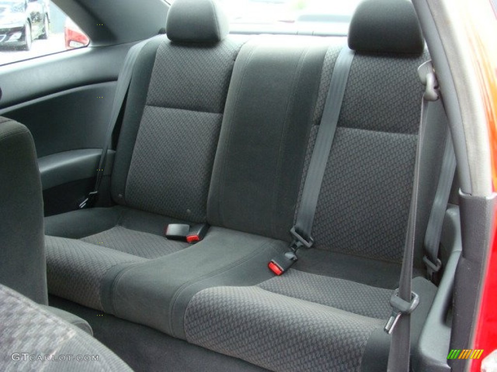 Black Interior 2005 Honda Civic Value Package Coupe Photo #72718874