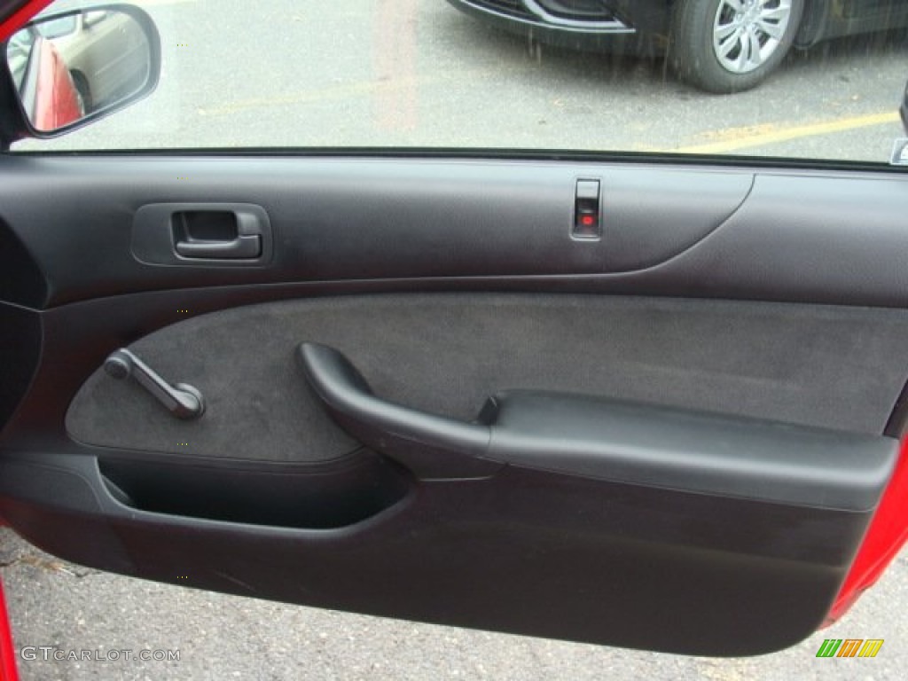 2005 Honda Civic Value Package Coupe Black Door Panel Photo #72718928