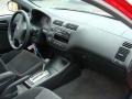 Black 2005 Honda Civic Value Package Coupe Dashboard