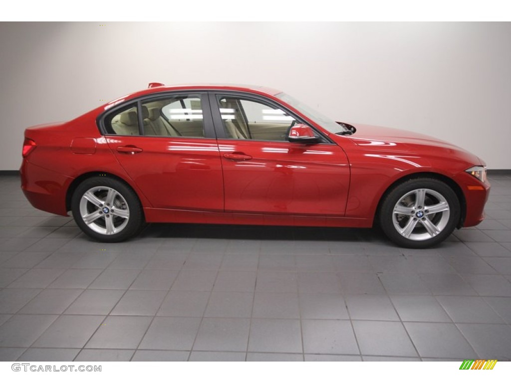 2013 3 Series 328i Sedan - Melbourne Red Metallic / Venetian Beige photo #2