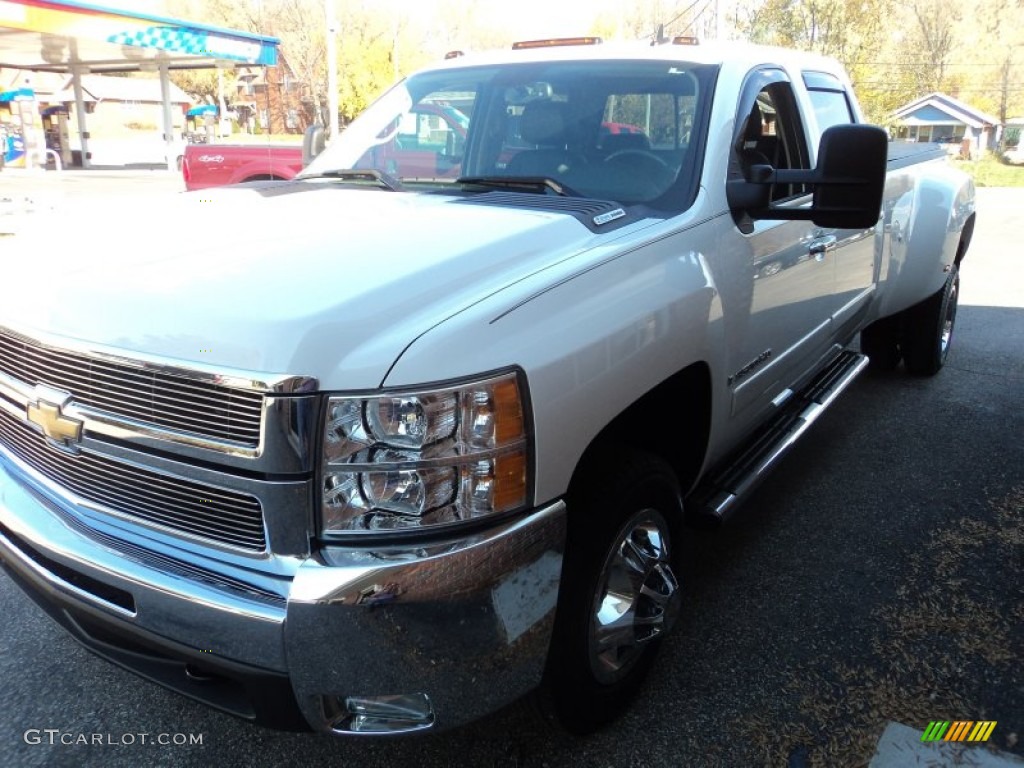 2008 Silverado 3500HD LTZ Crew Cab 4x4 Dually - Summit White / Ebony photo #27