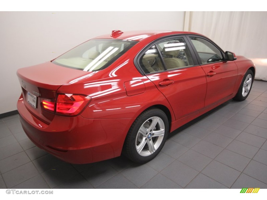 2013 3 Series 328i Sedan - Melbourne Red Metallic / Venetian Beige photo #8