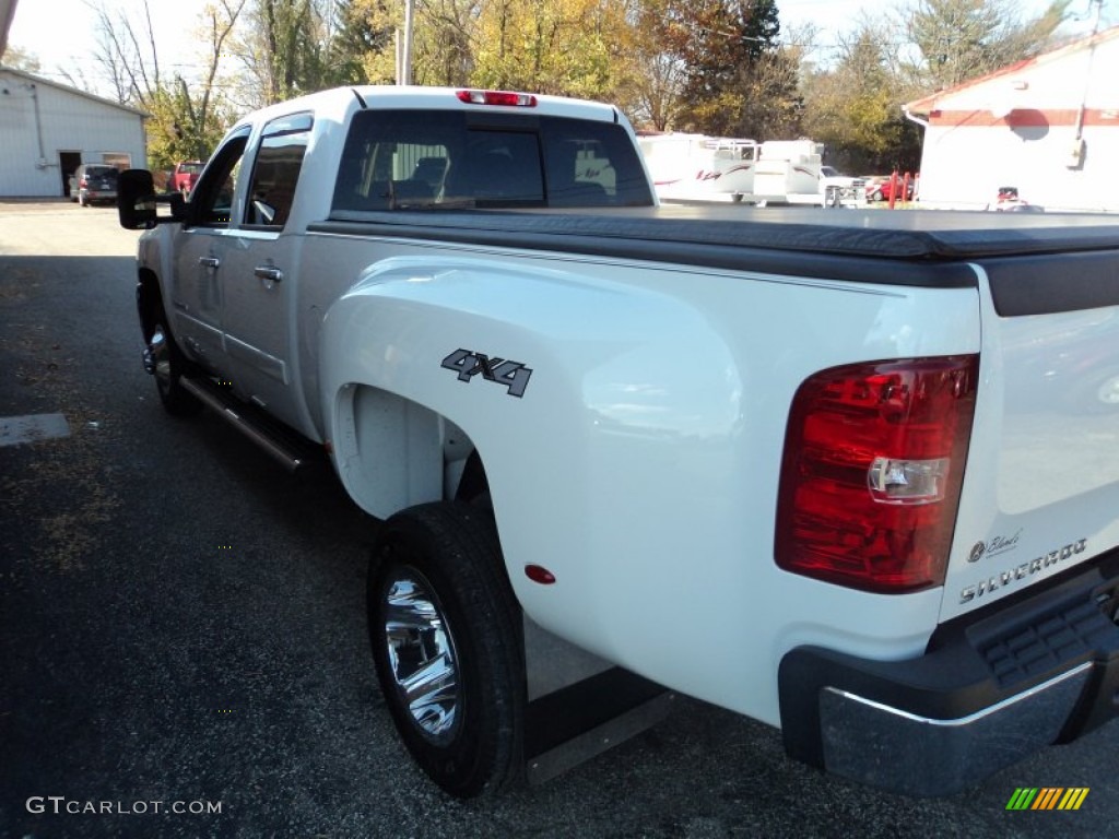 2008 Silverado 3500HD LTZ Crew Cab 4x4 Dually - Summit White / Ebony photo #31