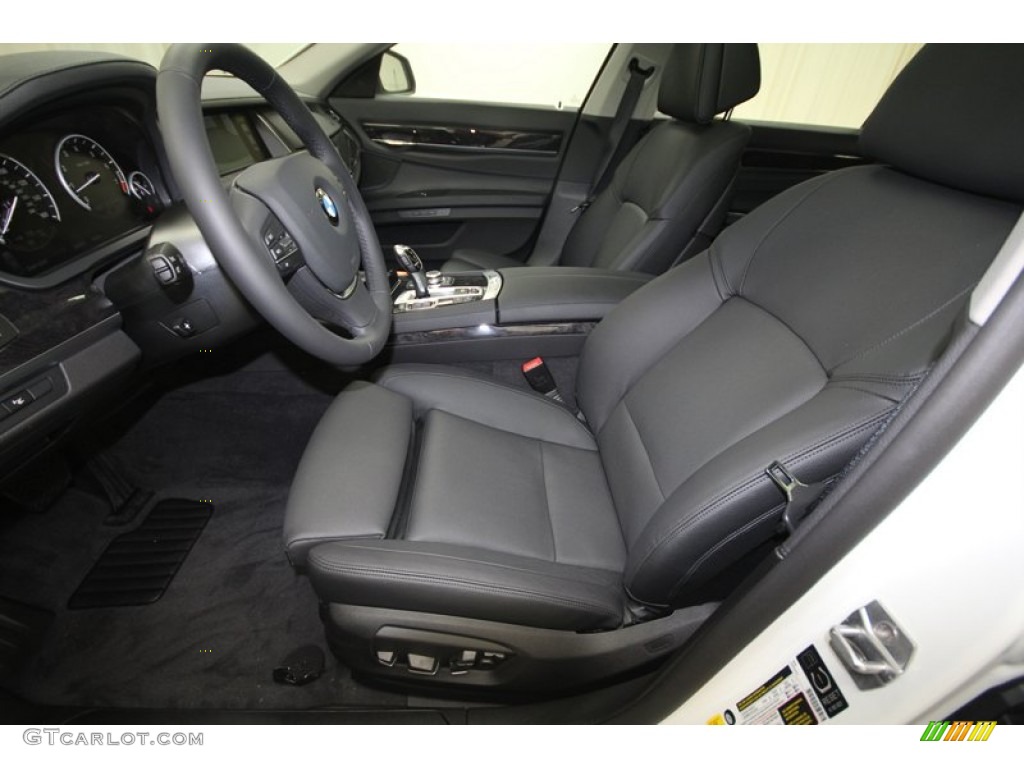 Black Interior 2013 BMW 7 Series 740Li Sedan Photo #72722465