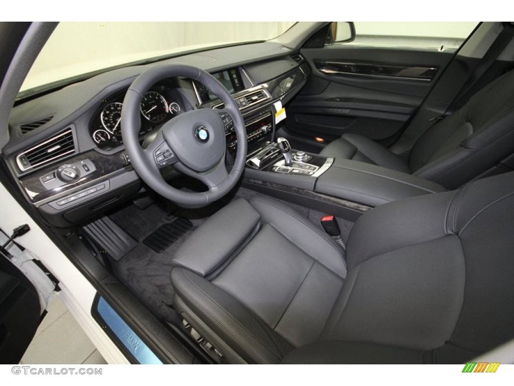 Black Interior 2013 BMW 7 Series 740Li Sedan Photo #72722613