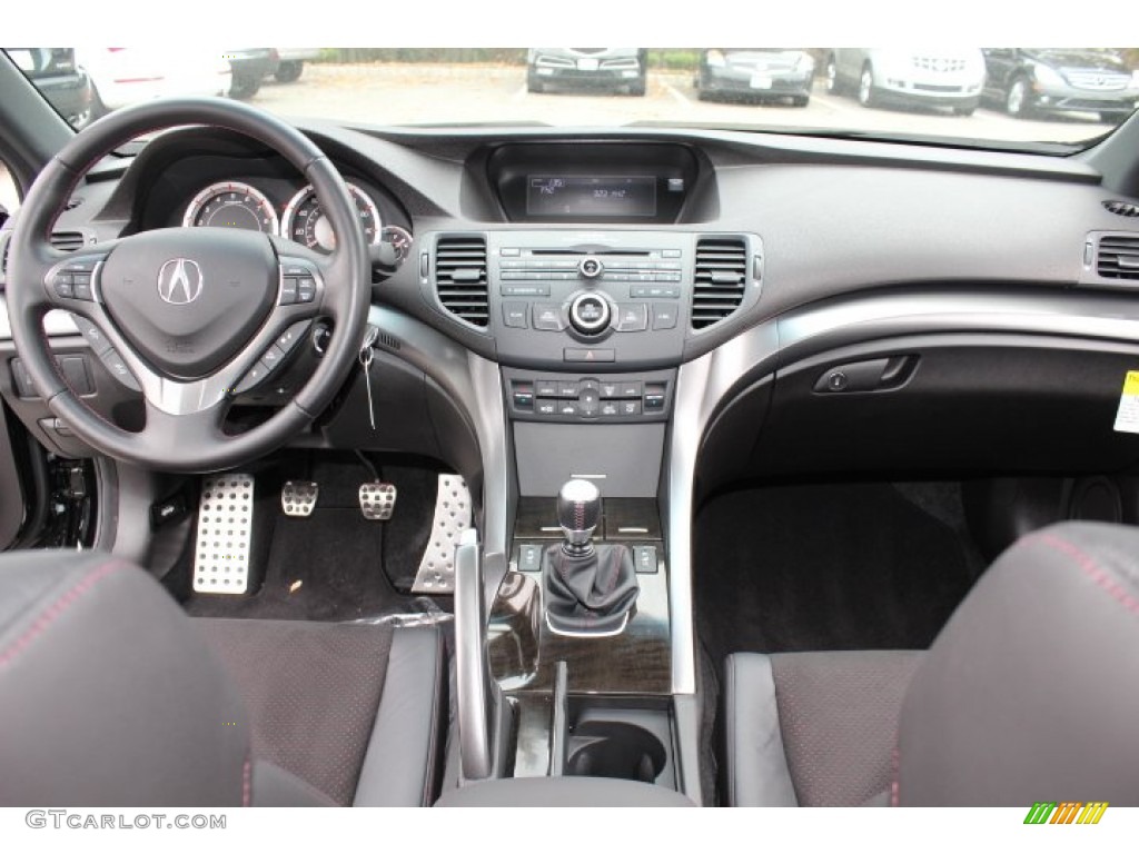 2012 Acura TSX Special Edition Sedan Ebony Dashboard Photo #72723599