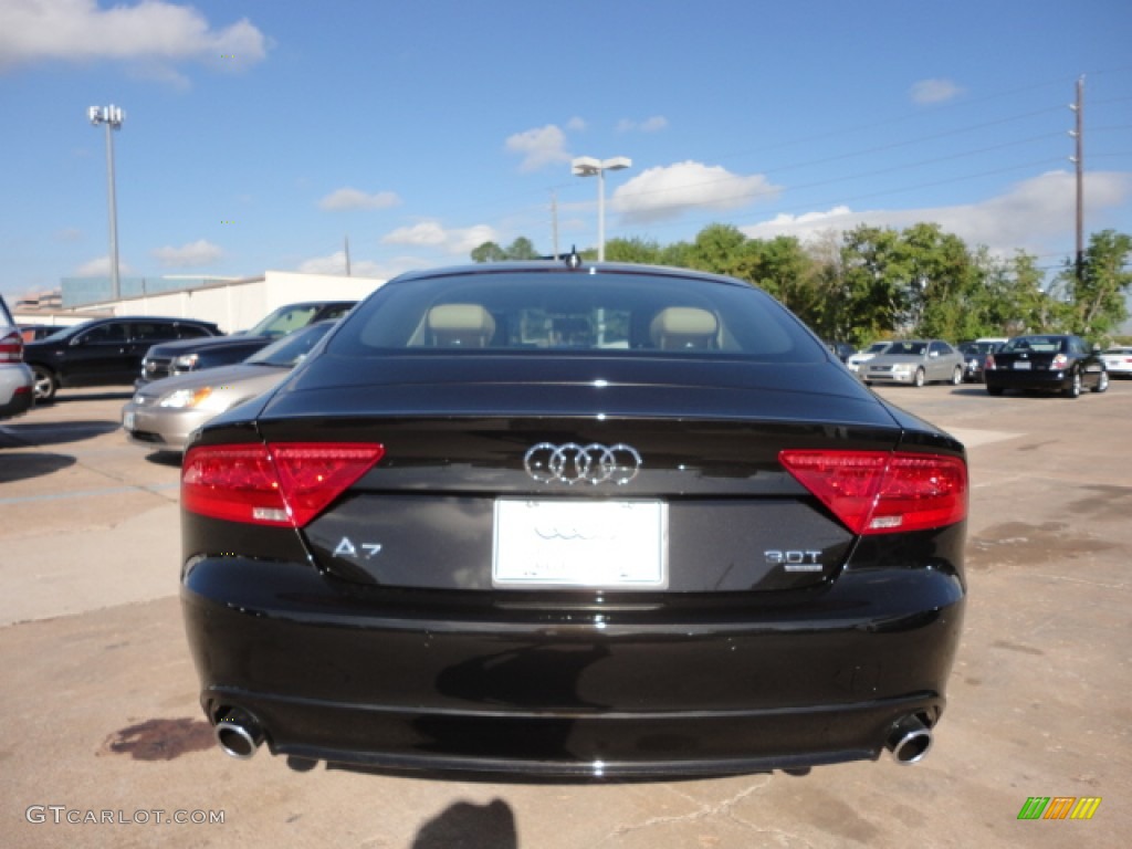 2013 A7 3.0T quattro Premium Plus - Havanna Black Metallic / Velvet Beige photo #4