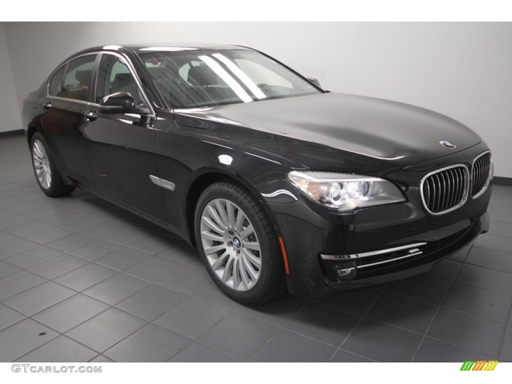 Black Sapphire Metallic 2013 BMW 7 Series 740i Sedan Exterior Photo #72724208