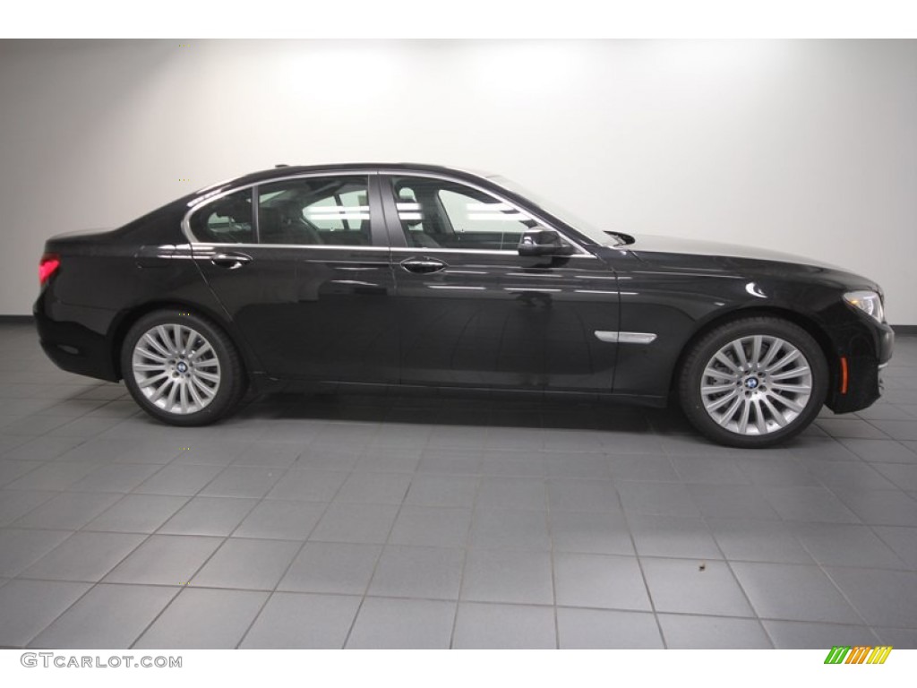 Black Sapphire Metallic 2013 BMW 7 Series 740i Sedan Exterior Photo #72724225