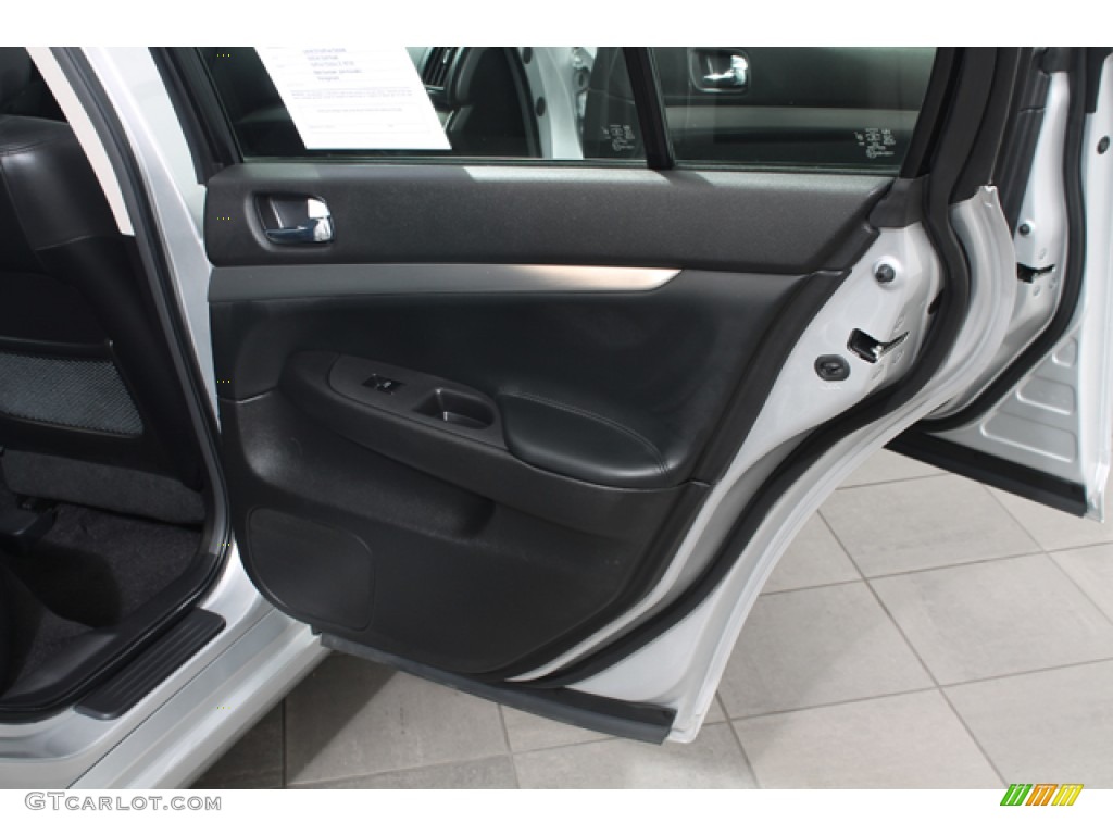 2012 Infiniti G 37 x AWD Sedan Graphite Door Panel Photo #72724397