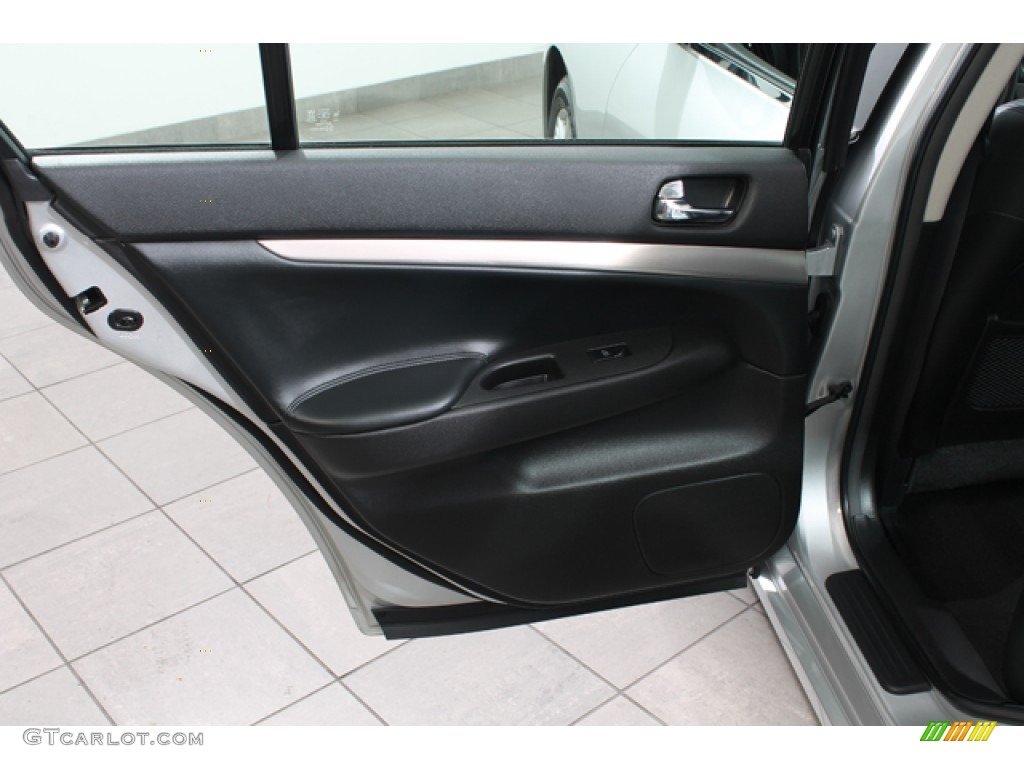 2012 Infiniti G 37 x AWD Sedan Graphite Door Panel Photo #72724418