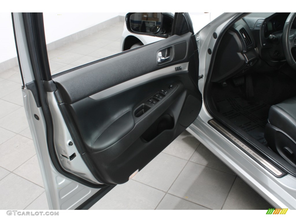 2012 Infiniti G 37 x AWD Sedan Graphite Door Panel Photo #72724442