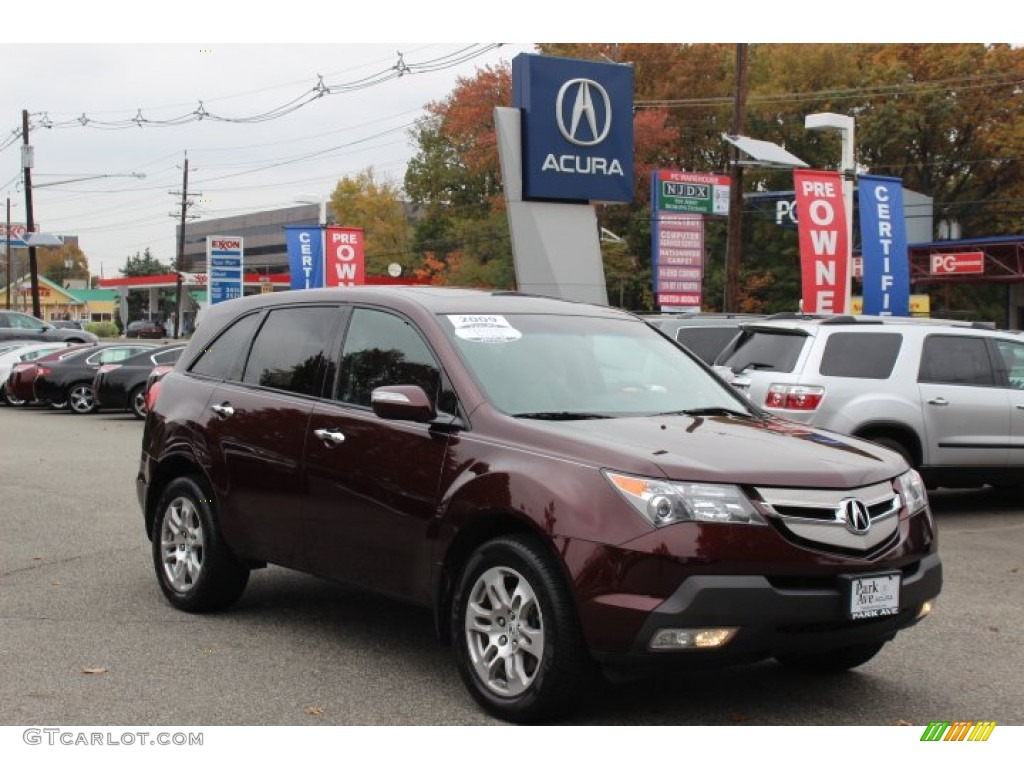 Dark Cherry Pearl Acura MDX