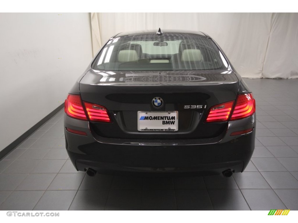 2013 5 Series 535i Sedan - Dark Graphite Metallic II / Oyster/Black photo #9