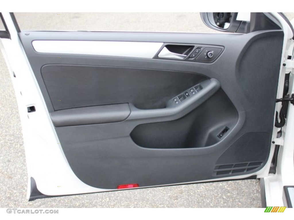 2012 Volkswagen Jetta GLI Titan Black Door Panel Photo #72726413