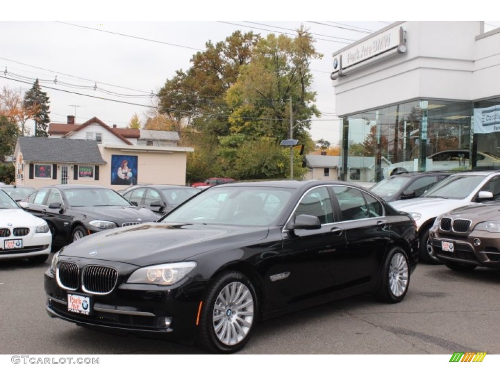 2012 7 Series 750i xDrive Sedan - Black Sapphire Metallic / Black photo #1