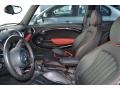 Carbon Black/Championship Red Piping Lounge Leather Interior Photo for 2011 Mini Cooper #72727169