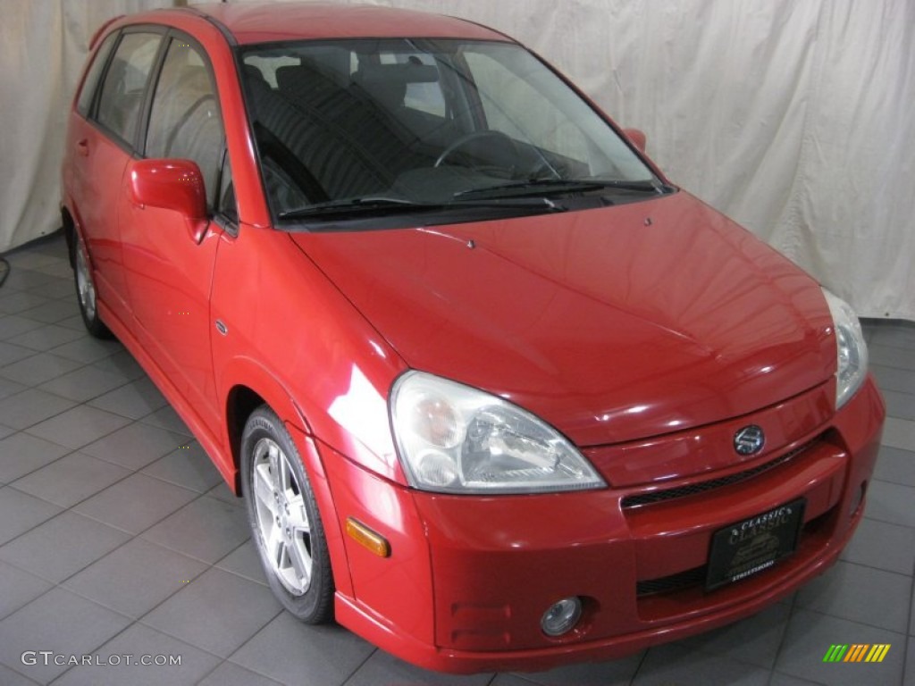 2003 Aerio SX Sport Wagon - Racy Red / Black photo #4