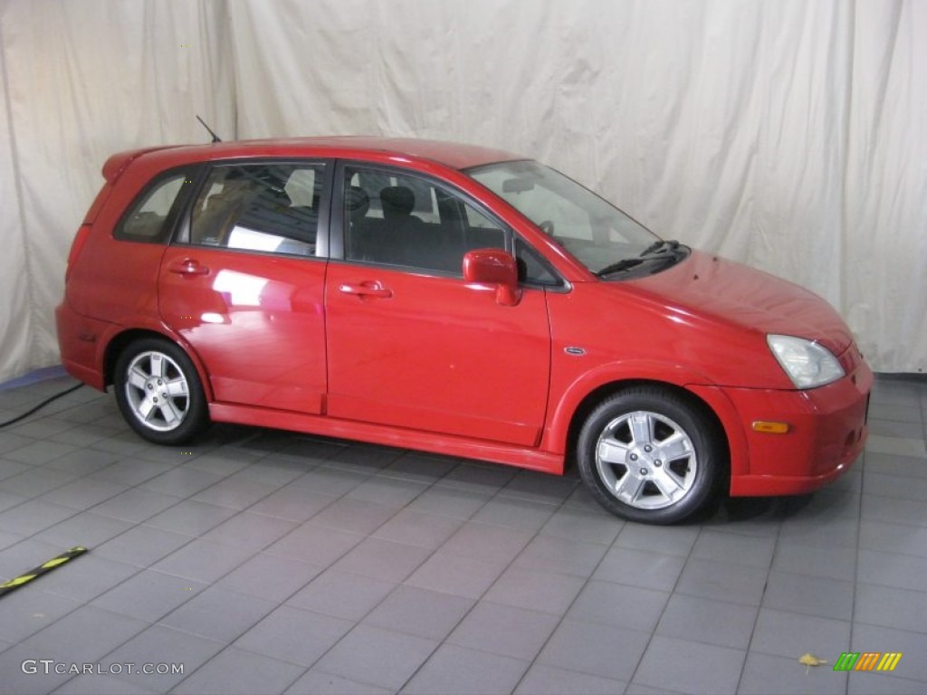 2003 Aerio SX Sport Wagon - Racy Red / Black photo #5