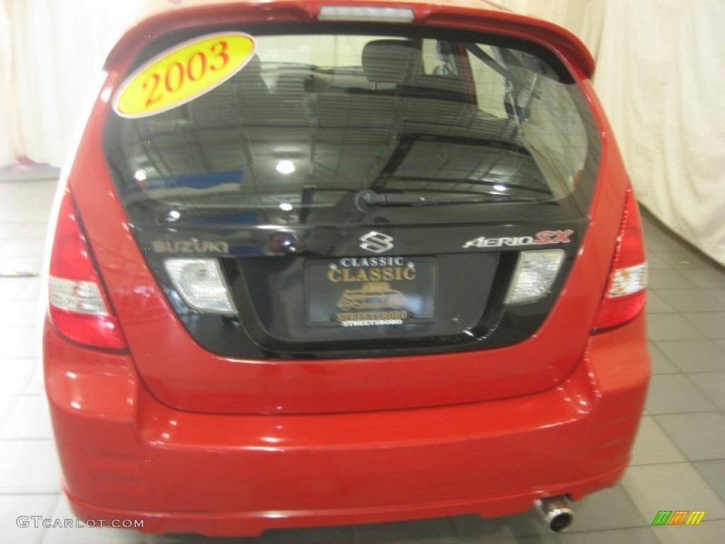 2003 Aerio SX Sport Wagon - Racy Red / Black photo #12