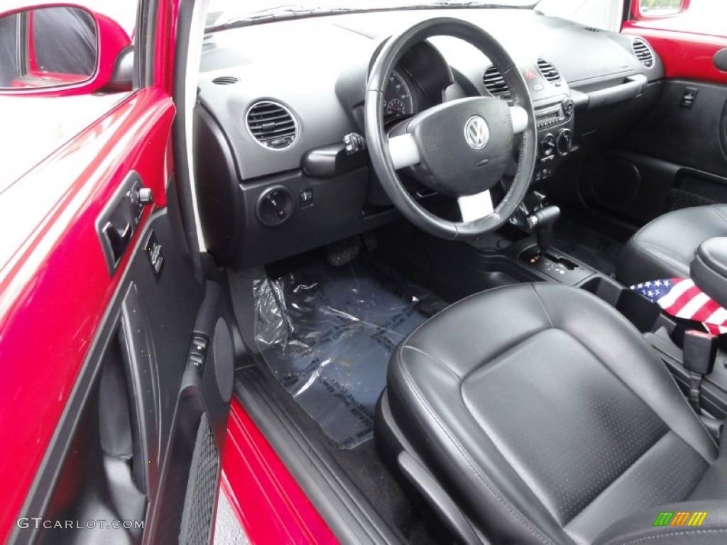 Black Interior 2008 Volkswagen New Beetle SE Coupe Photo #72730274