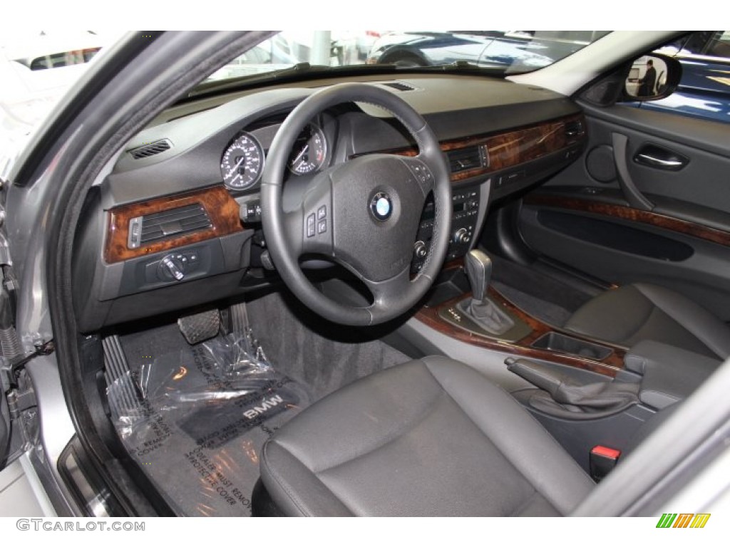 Black Interior 2009 BMW 3 Series 328xi Sedan Photo #72730700