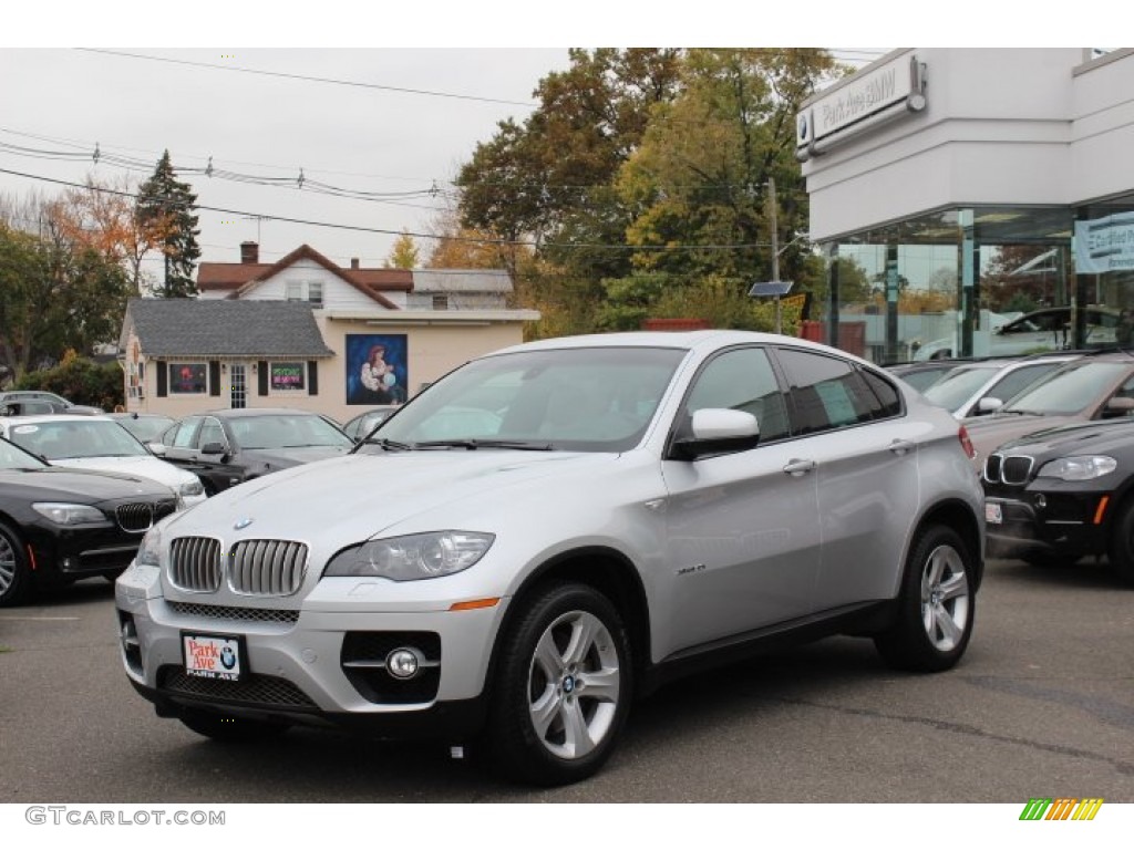 2009 X6 xDrive50i - Titanium Silver Metallic / Oyster Nevada Leather photo #1