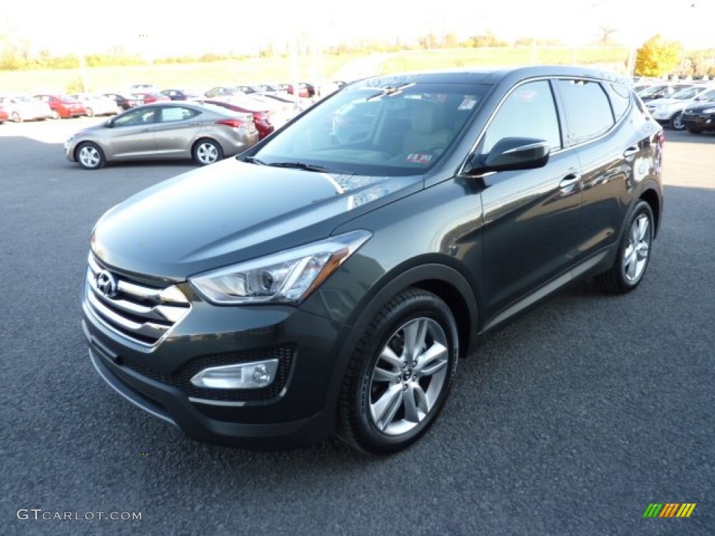 Juniper Green 2013 Hyundai Santa Fe Sport 2.0T AWD Exterior Photo #72731219