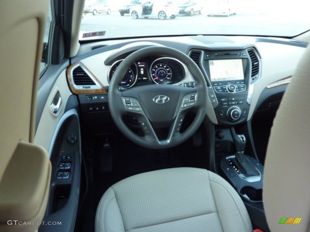 2013 Hyundai Santa Fe Sport 2.0T AWD Beige Dashboard Photo #72731450