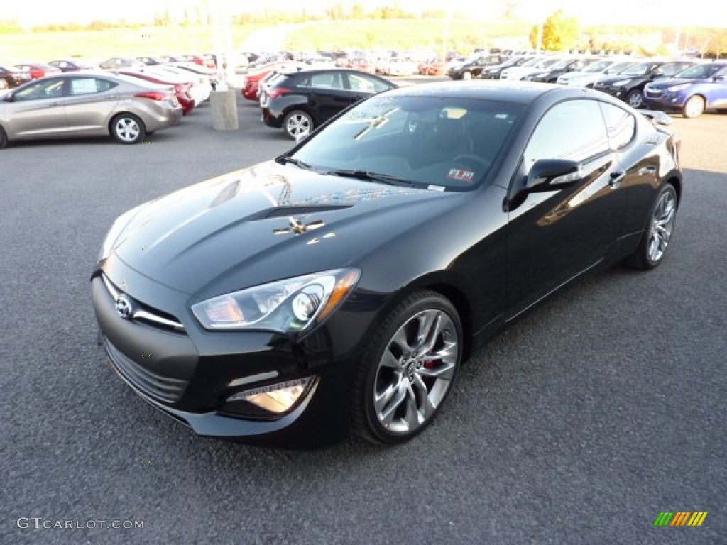 2013 Genesis Coupe 3.8 Track - Becketts Black / Black Leather photo #3