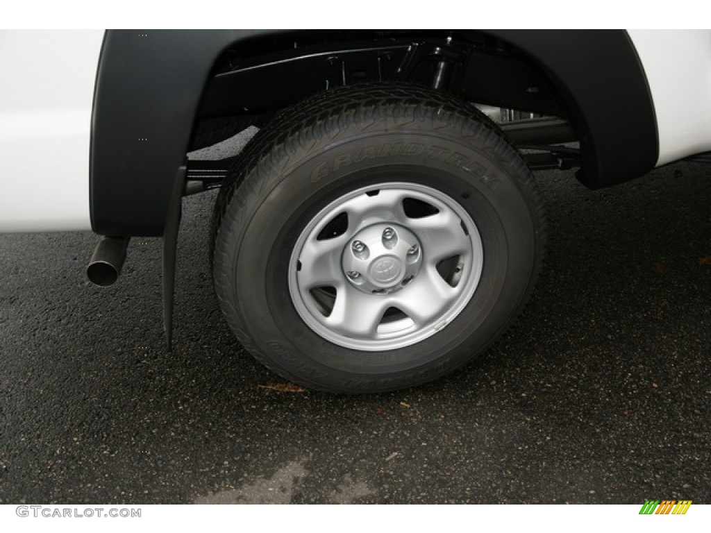 2013 Tacoma Regular Cab 4x4 - Super White / Graphite photo #9