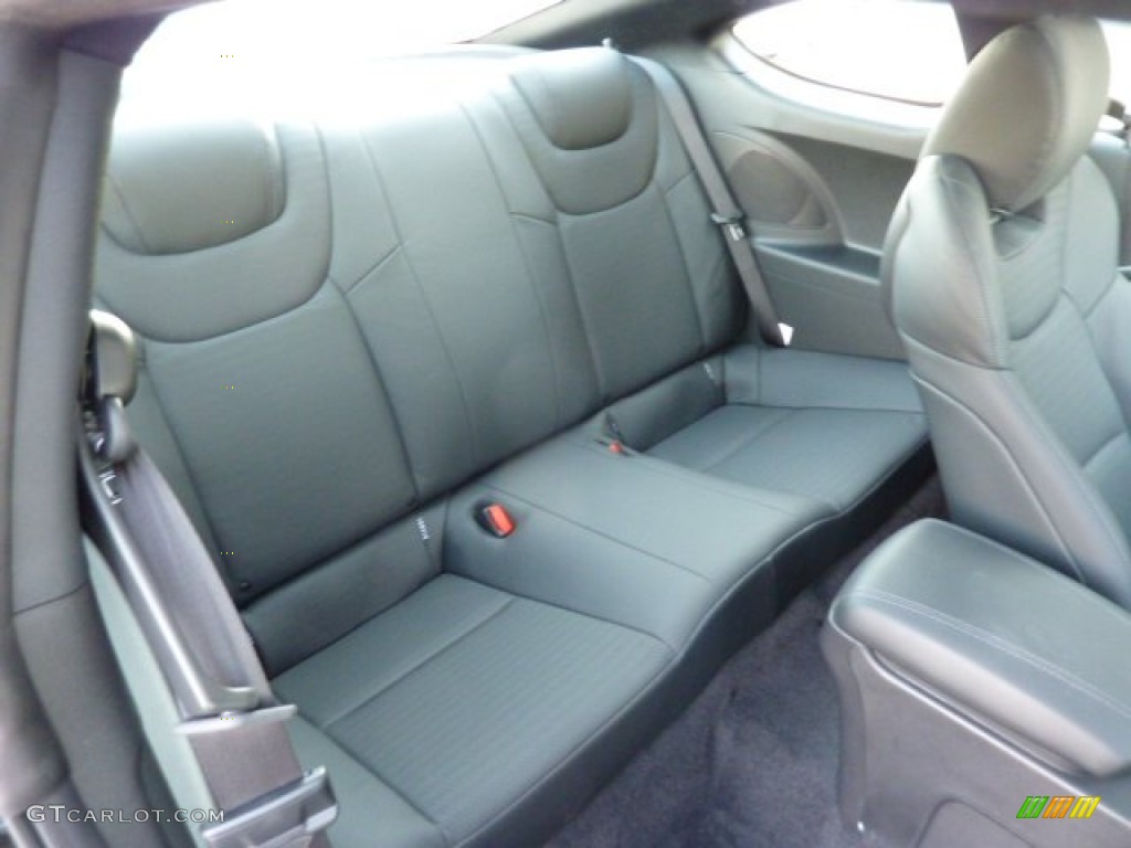 Black Leather Interior 2013 Hyundai Genesis Coupe 3.8 Track Photo #72732284