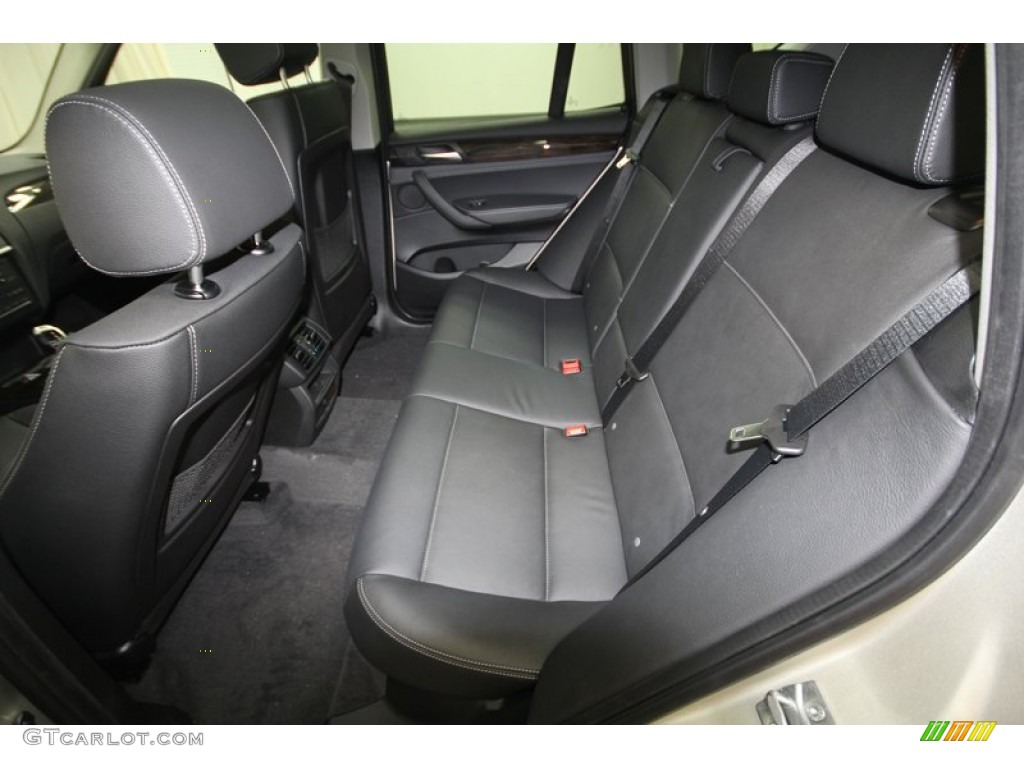 Black Interior 2013 BMW X3 xDrive 28i Photo #72733310