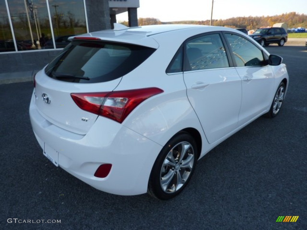 2013 Elantra GT - Monaco White / Black photo #7