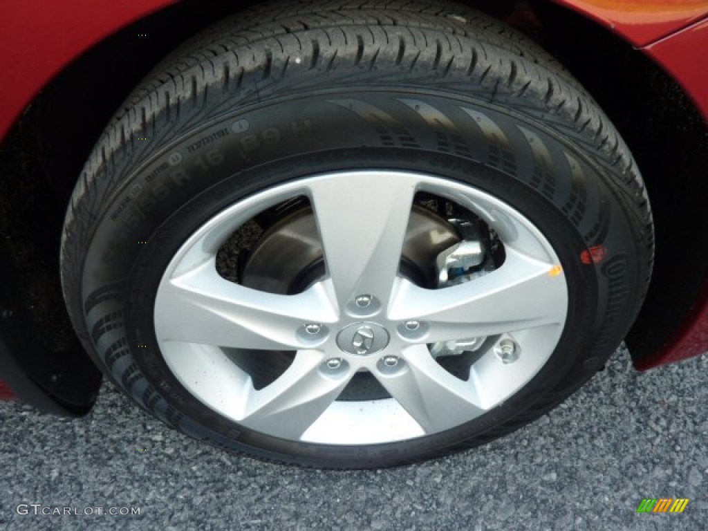 2013 Elantra GLS - Red Allure / Beige photo #9