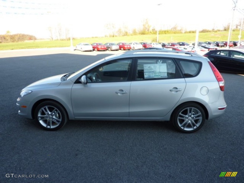 2012 Elantra SE Touring - Shimmering Silver / Black photo #4