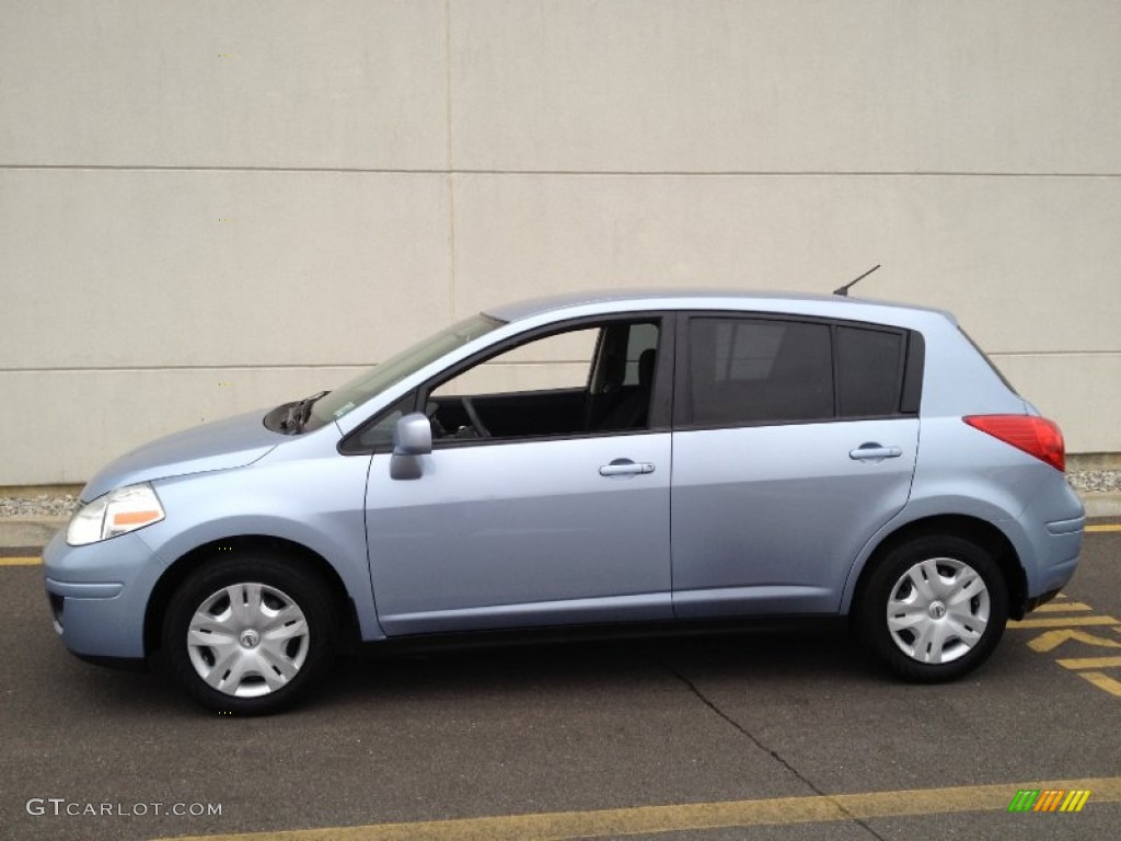 Arctic Blue Metallic 2011 Nissan Versa 1.8 S Hatchback Exterior Photo #72735269