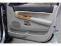 2009 Jeep Grand Cherokee Dark Khaki/Light Graystone Royal Leather Interior Door Panel Photo