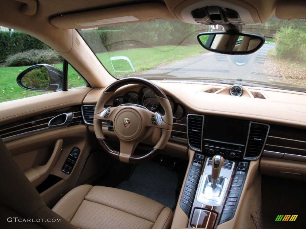 2011 Panamera Turbo - Carbon Grey Metallic / Cognac Natural Leather photo #14